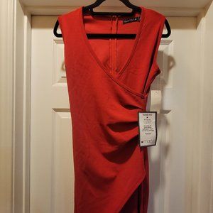 Red bodycon dress